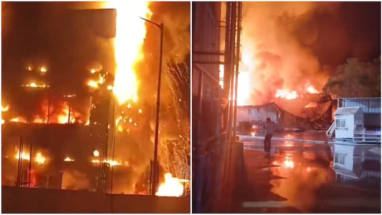 Rajasthan Fire News: कोटपूतली-बहरोड़ में आग का गोला बना रीको घिलोठ, 10 करोड़ की संपत्ति खाक; घंटों की मशक्कत के बाद काबू