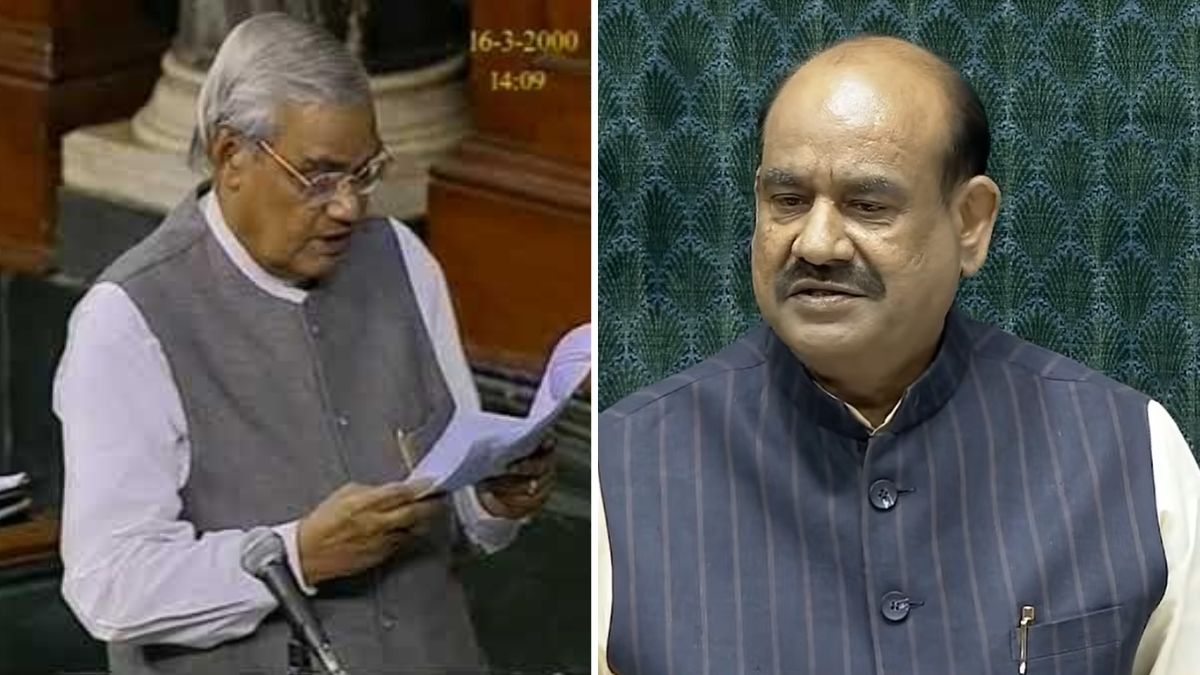 लोकसभा में अविश्वास प्रस्ताव पर बोले ओम बिरला, सुनाया अटल बिहारी वाजपेयी का 1957 का किस्सा
