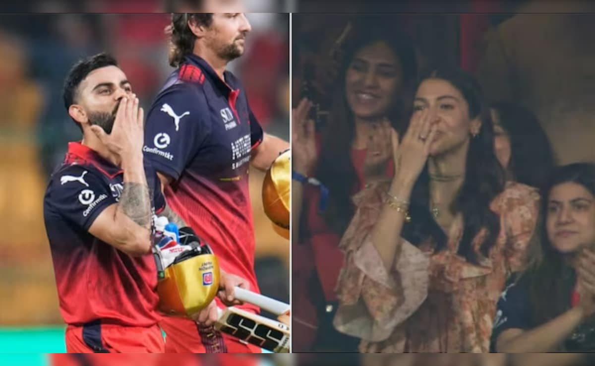 Video: क्या ड्रामेबाज़ है ये...विराट कोहली ने किया प्लाइंग किस, वाइफ अनुष्का शर्मा का ऐसा रिएक्शन हो गया वायरल