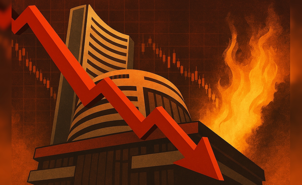 Market Closing: हफ्ते के पहले दिन बाजार में बड़ी गिरावट, क्रूड की आग में 8 लाख करोड़ रुपए स्वाहा
