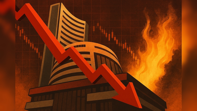 Market Closing: हफ्ते के पहले दिन बाजार में बड़ी गिरावट, क्रूड की आग में 8 लाख करोड़ रुपए स्वाहा