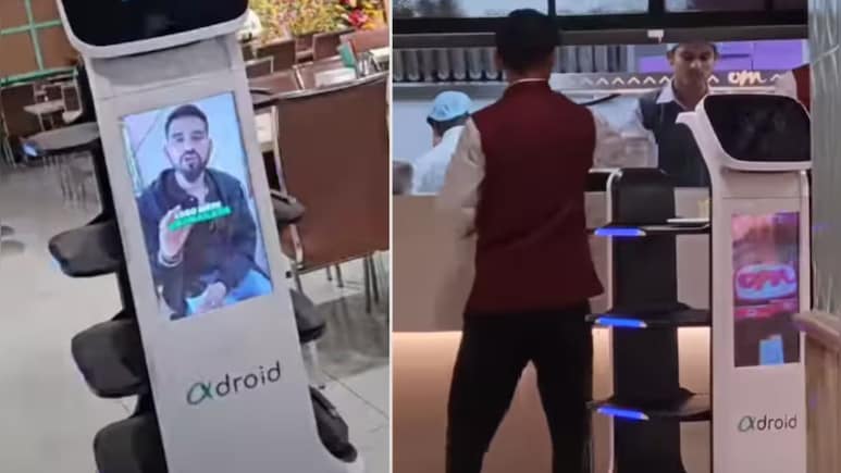 इस रेस्टोरेंट में रोबोट बने वेटर, लोगों को सर्व कर रहे हैं खाना