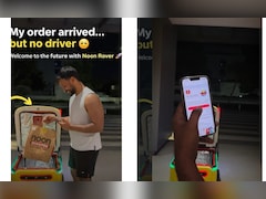 दरवाजे पर आया रोबोट, हाथ में खाना! दुबई का वीडियो वायरल