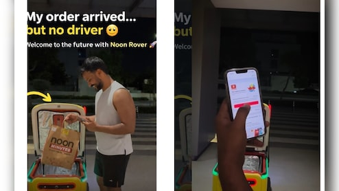 दरवाजे पर आया रोबोट, हाथ में खाना! दुबई का वीडियो वायरल