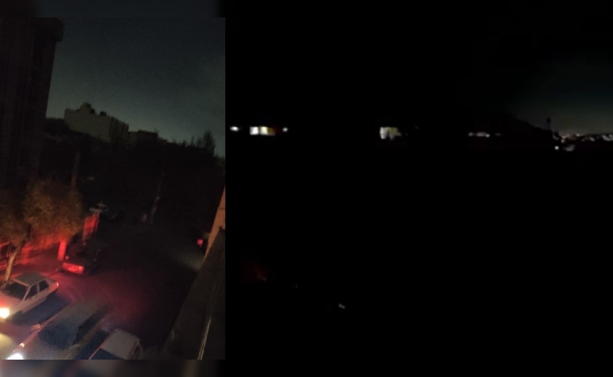 इजरायली हमलों के बाद अंधेरे में डूबी ईरानी राजधानी, तेहरान के कई जिलों में बिजली गुल