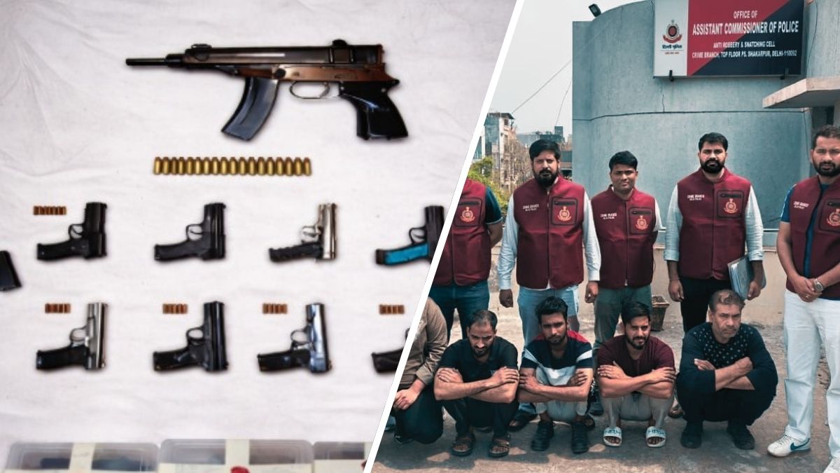 दिल्ली में चीन, तुर्की में बने हाईटेक हथियार बरामद,  क्राइम ब्रांच की बड़ी कार्रवाई में 10 तस्कर गिरफ्तार