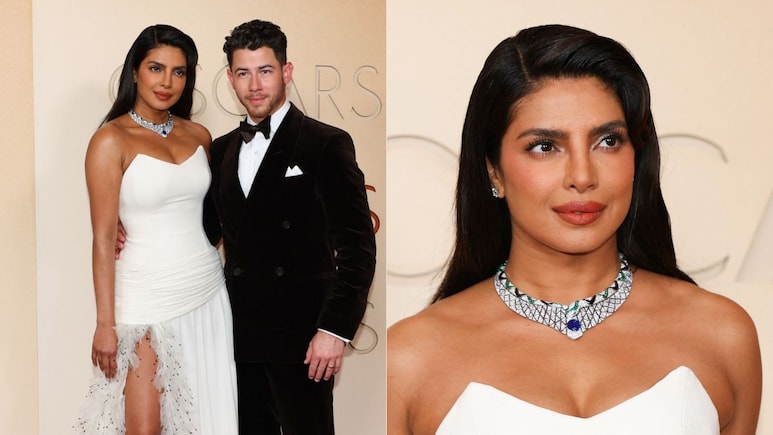 Priyanka Chopra Goes Custom Dior In A Thigh-Slit Gown For Oscars 2026 With Nick Jonas