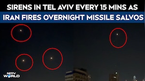 Iran Launches Missiles At Israel, Multiple Interceptions Seen Over Tel Aviv