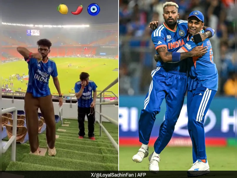 Fans Do 'Nazar Utarna' Ritual In Ahmedabad Stadium For T20 World Cup Final, Hilarious Video Is Viral