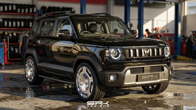 Upcoming Mahindra Vision S Dark Edition (Baby-Scorpio) Looks Stealthy In Rendering: Pics