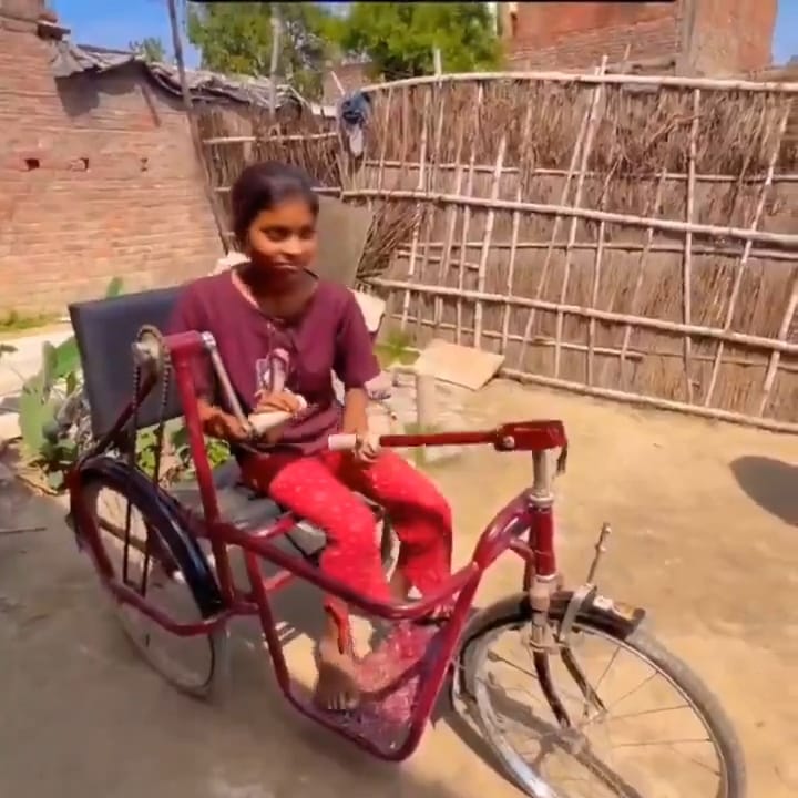 Specially-Abled Bihar Girl's School Struggle After Tricycle Breaks Down