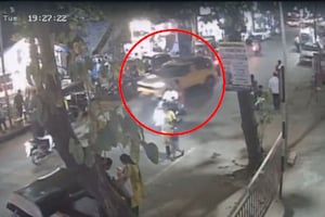 Video: Tata Sierra, Out For Test Drive, Hits Cars Before Falling Into Pit