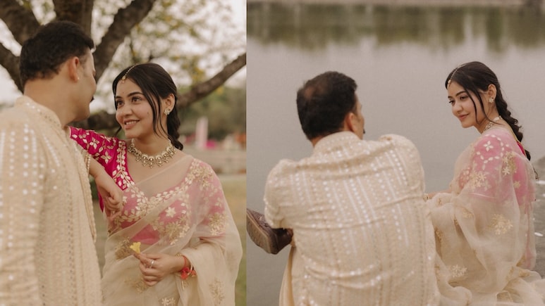 IPS अंशिका की प्री वेडिंग शूट की रोमांटिक तस्वीरें, संभल SP बिश्नोई की बाहों में दिखीं, 29 मार्च को शादी