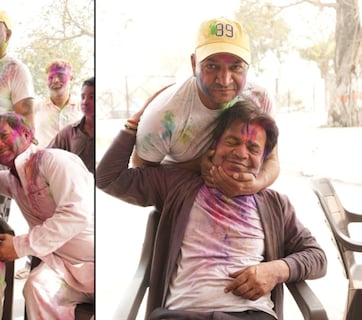 जेल से निकलने के बाद मां से किया वादा निभाने गांव पहुंचे राजपाल यादव, अपनों के बीच दोस्त-यारों संग खेली होली