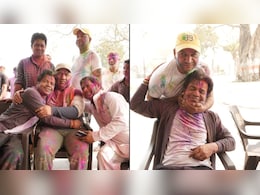 जेल से निकलने के बाद मां से किया वादा निभाने गांव पहुंचे राजपाल यादव, अपनों के बीच दोस्त-यारों संग खेली होली