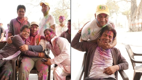 राजपाल यादव जेल से निकलने के बाद मां से किया वादा निभाने पहुंचे गांव, दोस्त-यारों और परिवार संग खेली होली