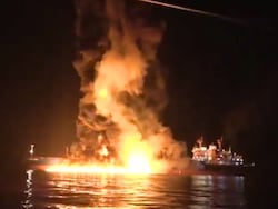 Video: Moment Iran Struck US-Owned Ship With Indian Sailors On Board