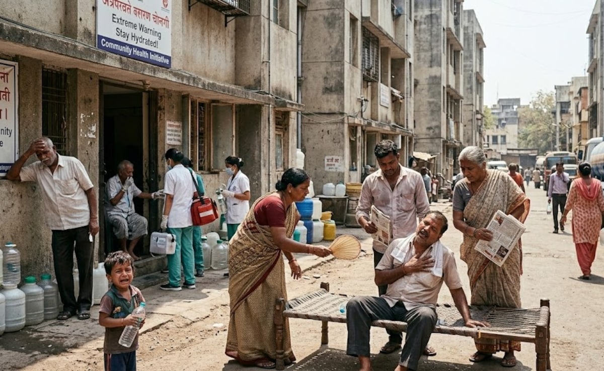 A person suffering from heat stress