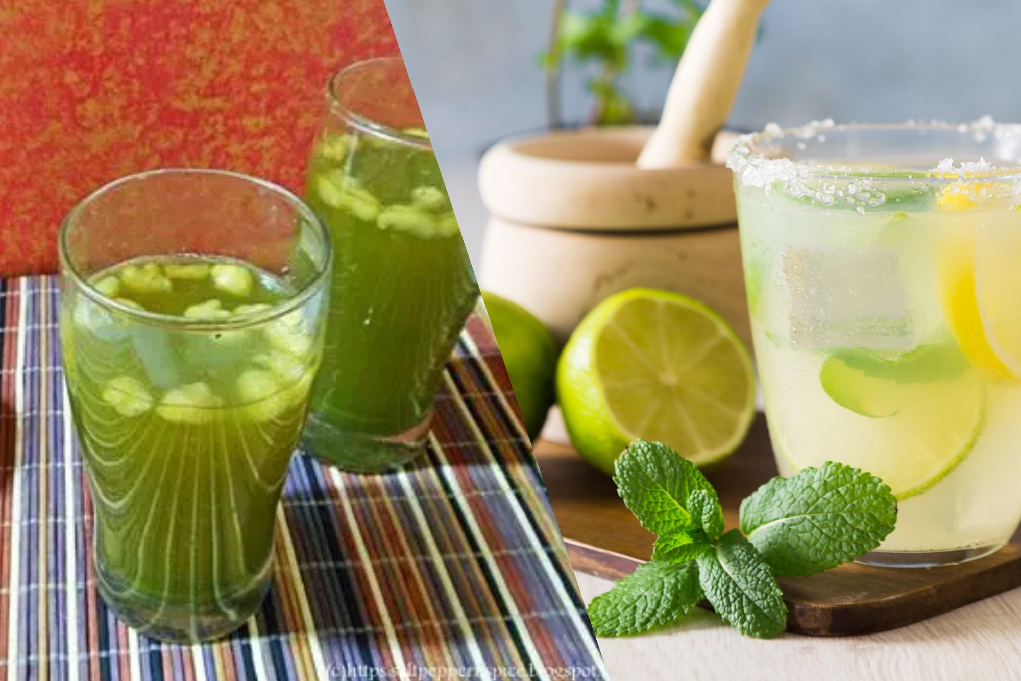 Nimbu paani and jaljeera are both hydrating summer drinks that provide health benefits