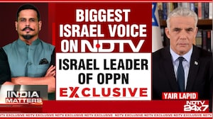 "This Is a War Against A Dangerous Regime": Israel's LoP Yair Lapid Speaks To NDTV