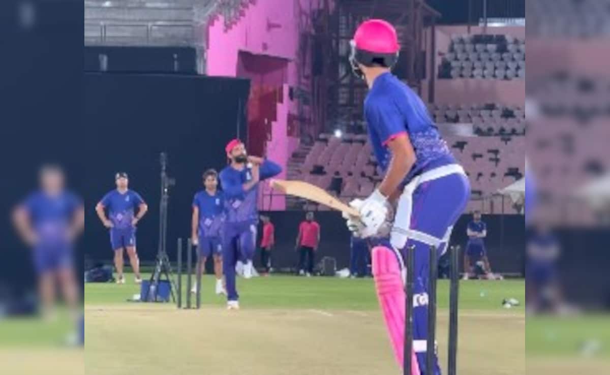 Yashasvi Jaiswal Slams Ravindra Jadeja For Six During Practice. Rajasthan Royals Stars Reaction Viral - Watch