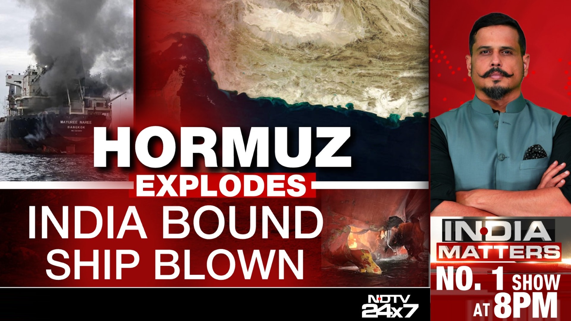 Black Smoke, Fire on Thai Cargo Ship Bound for India After Strait of Hormuz Attack