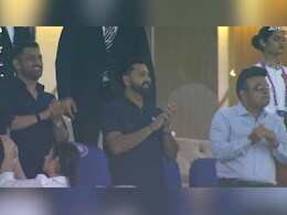 जीत की खुशी&hellip; उछल पड़े MS धोनी, जय शाह ने रोहित को लगाया गले