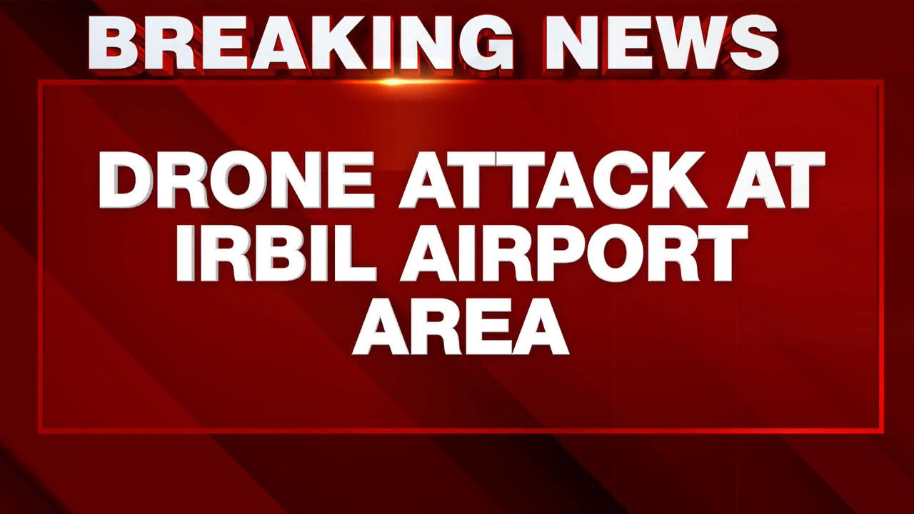 Drone Attack Sparks Fire And Smoke At Erbil Airport In Iraq's Kurdistan Region