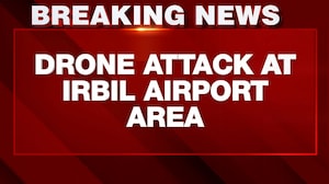 Drone Attack Sparks Fire And Smoke At Erbil Airport In Iraq's Kurdistan Region