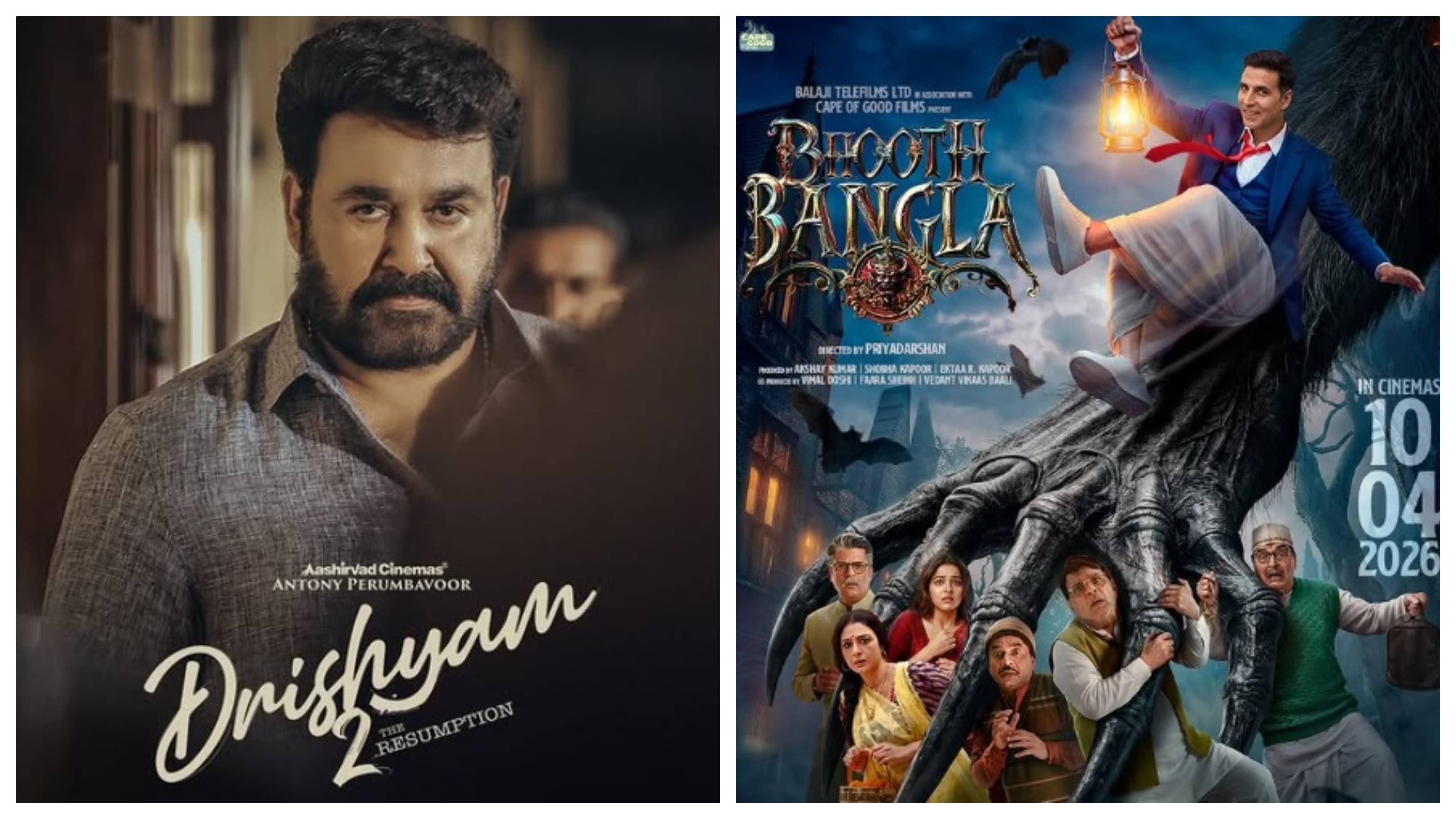 Box Office Clash: Akshay Kumar's Bhooth Bangla, Mohanlal's Drishyam 2 To Release On April 10