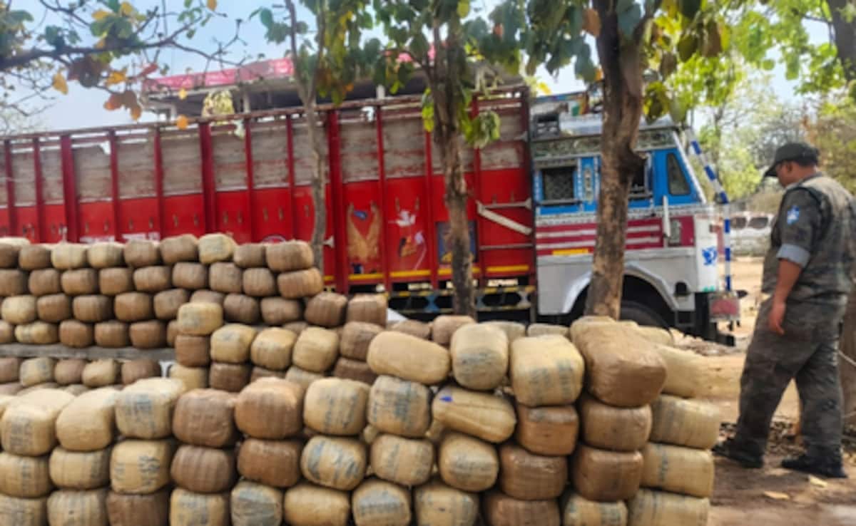 झारखंड: धान के भूसे में छिपा था दो करोड़ का गांजा, एनएच-39 पर पुलिस ने किया तस्करी का पर्दाफाश