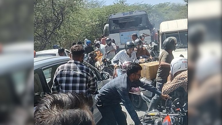 अजमेर: नसीराबाद घाटी में चलती रोडवेज बस से उठा धुआं, यात्रियों ने खिड़कियों कूदकर बचाई जान