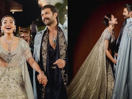 Rashmika Mandanna-Vijay Deverakonda Serve High-Glam Looks In Falguni Shane Peacock At Their Sangeet