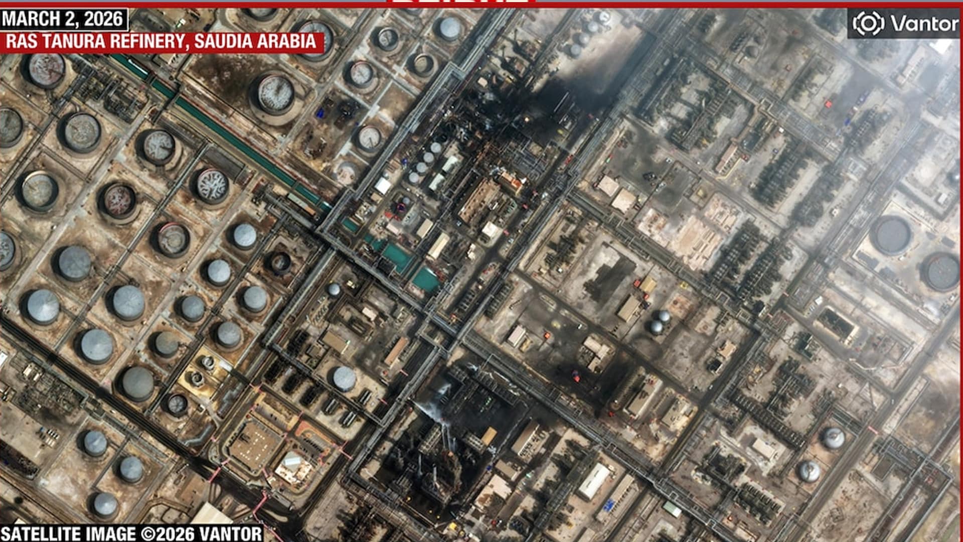 Satellite Pics Show Extent Of Damage By Iran Drones At Saudi Aramco Refinery