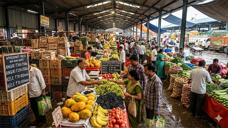 Fruits Vegetables Prices: अंगूर-अनार 250 रुपये किलो! फलों के दाम बढ़े, क्&zwj;या सब्जियां भी होंगी महंगी? जानिए मंडी से अपडेट