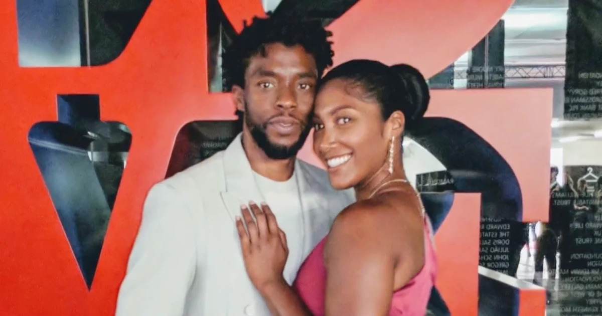 Chadwick Boseman with his wife, Simone Ledward Boseman