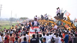 On Day 2 Of Yatra, Himanta Biswa Sarma Gets 'Bulldozer Salute'
