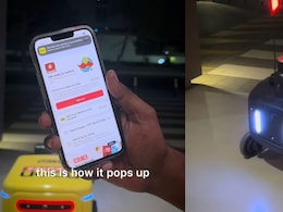 Watch: Food Delivered By A Robot In Dubai Leaves Indian Man Impressed