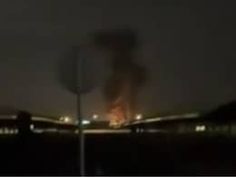 Video: Smoke, Fire As Iranian Drone Strikes Fuel Tank At Kuwait Airport