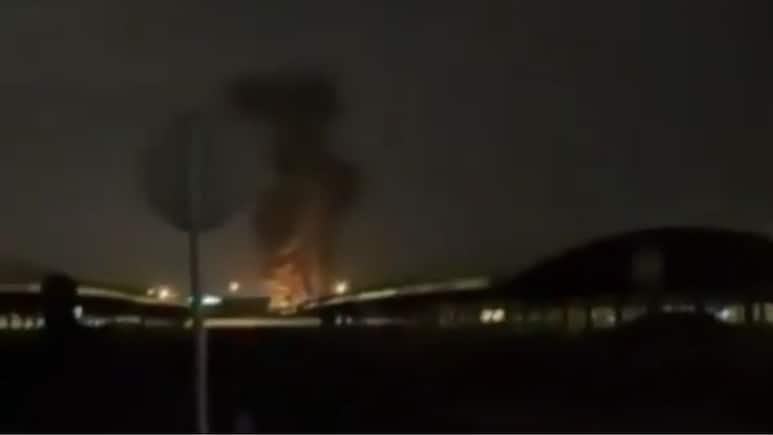 Video: Smoke, Fire As Iranian Drone Strikes Fuel Tank At Kuwait Airport