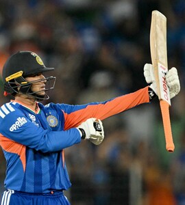 Suryakumar Yadav And Abhishek Sharmas Bromance After Stars Half-Century vs New Zealand In T20 World Cup 2026