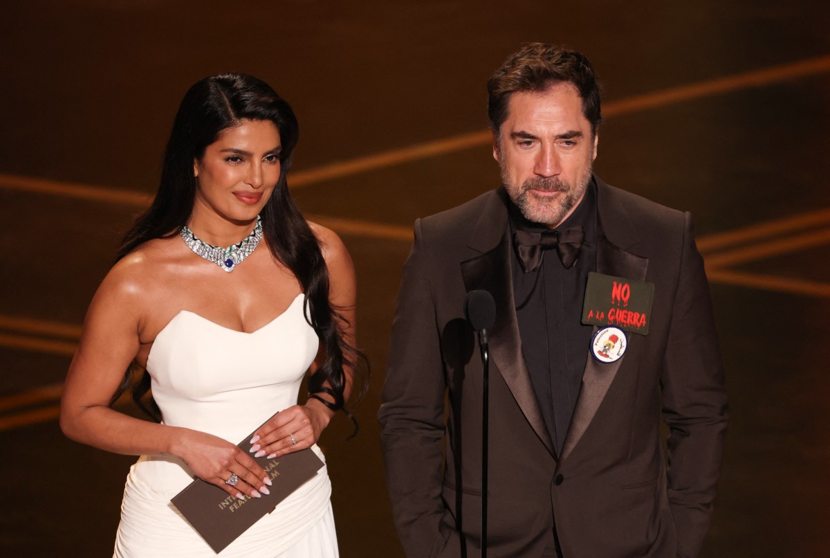 With Priyanka Chopra By Him, Javier Bardem Says 'No To War, Free Palestine' At Oscars 2026