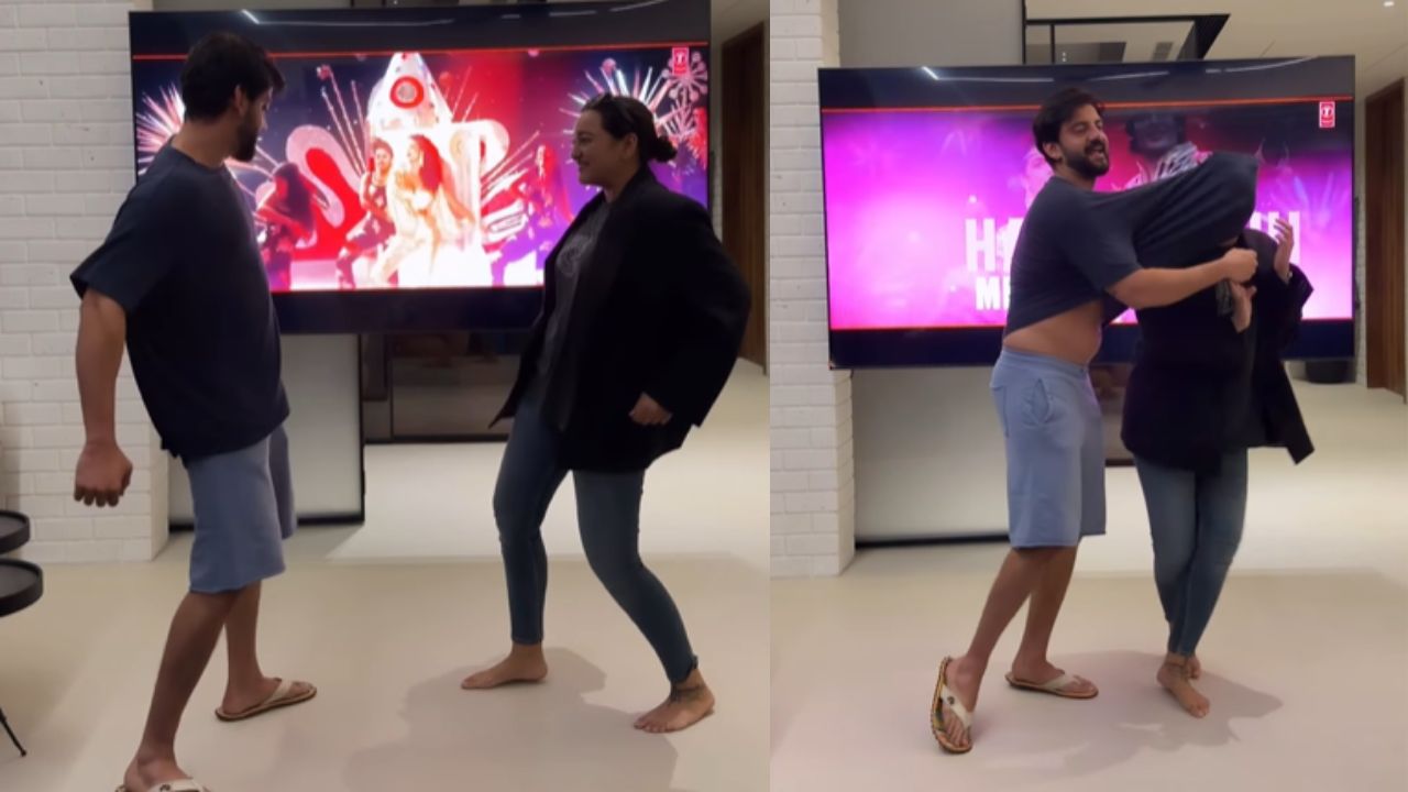 IPL के दौरान मिथुन दा के गाने पर नाचते दिखे सोनाक्षी सिन्हा और जहीर इकबाल, डांस देख छूट रही फैन्स की हंसी
