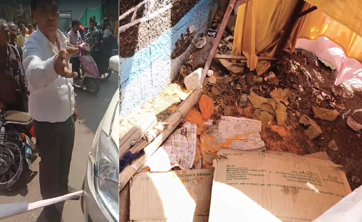 पूर्व गृहमंत्री के बेटे का हंगामा; कोरबा के स्थानीय लोगों को धमकाया, नशे में कार दुकान में घुसाई