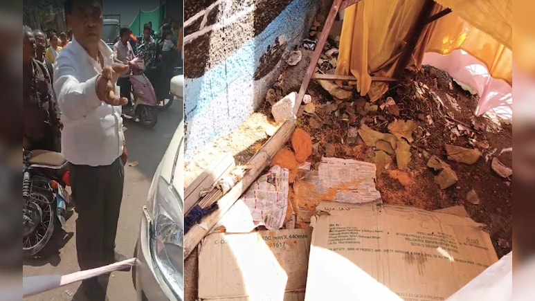 पूर्व गृहमंत्री के बेटे का हंगामा; कोरबा के स्थानीय लोगों को धमकाया, नशे में कार दुकान में घुसाई