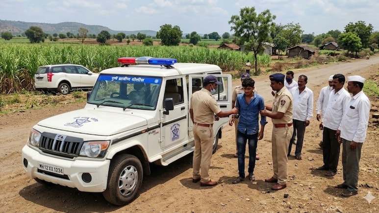 Pune News: पुण्यातील व्यापाऱ्याच्या लेकाचे भर दिवसा अपहरण; पोलिसांचा फिल्मी स्टाईल पाठलाग,ऊसाच्या शेतात थरार