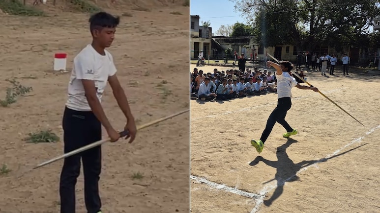 Watch: 15-Year-Old From Rajasthan Village Goes Viral For Impressive Javelin Technique