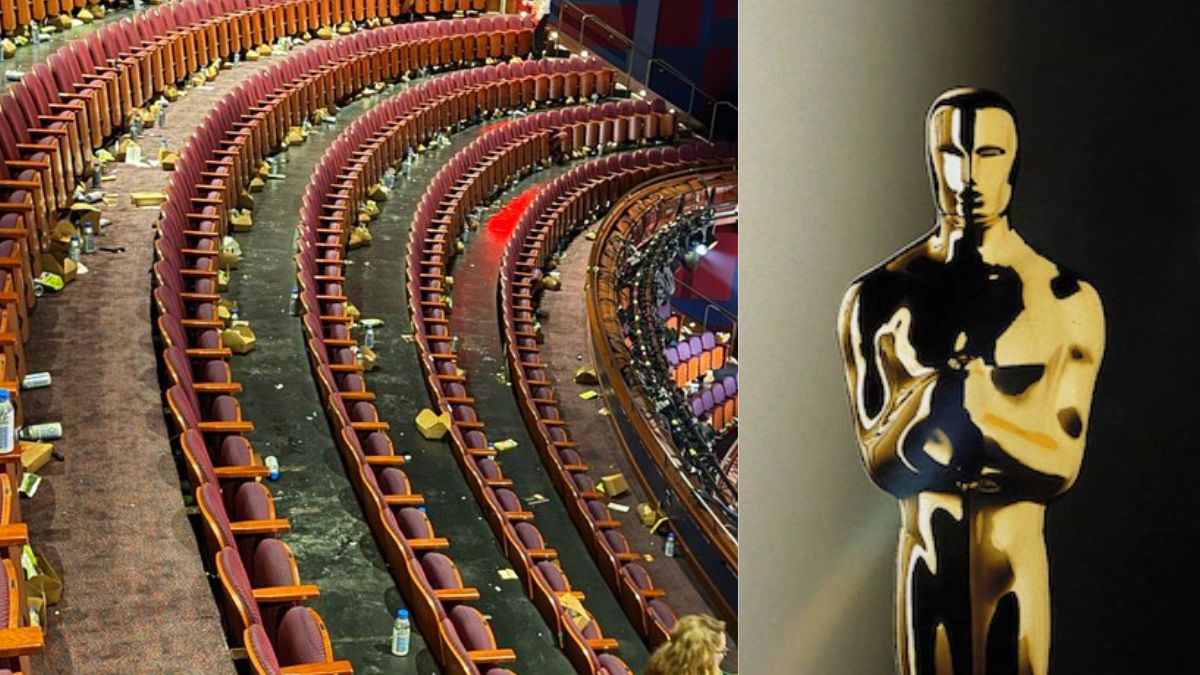 Hollywood Leaves Oscars 2026 Theatre Dirty, Internet Shreds Viral Pic: "One Bottle After Another"