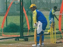Sarfaraz Khan Watches On From Close As MS Dhoni Bats In CSK Nets Ahead Of IPL 2026. Video Viral