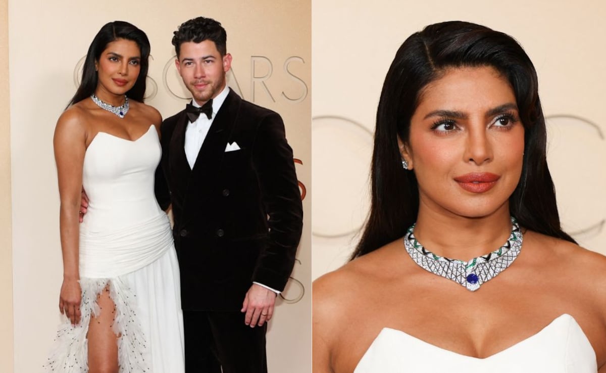 Priyanka Chopra Goes Custom Dior In A Thigh-Slit Gown For Oscars 2026 With Nick Jonas